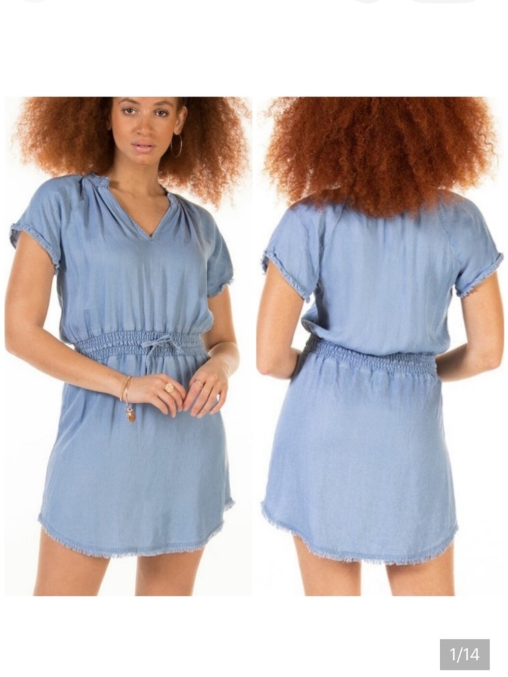 36. Dex Light Blue Casual Dress